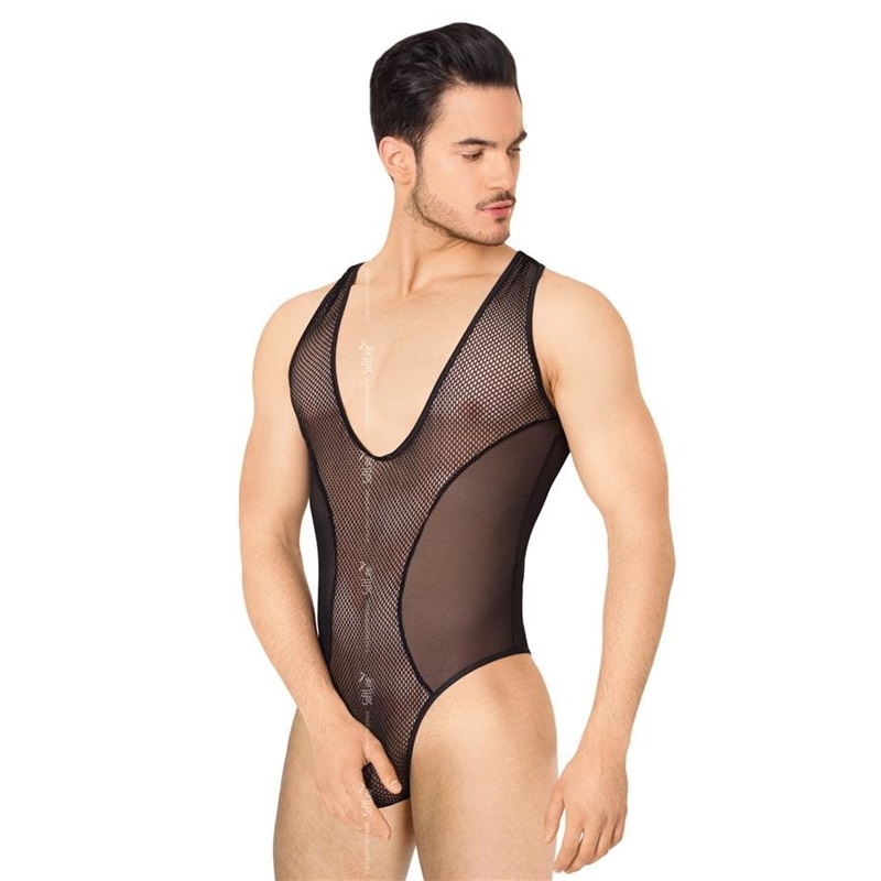 Мужское боди из сетки «SoftLine Collection» (XL)