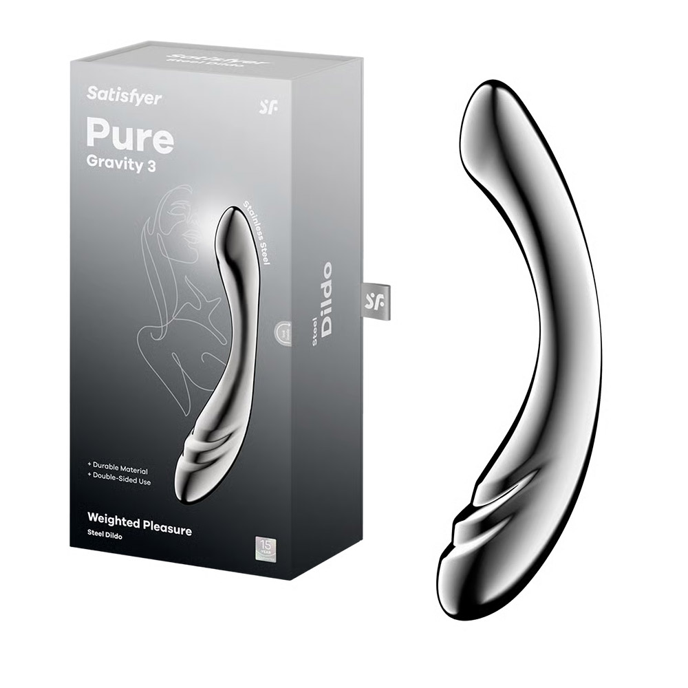 Двусторонний стимулятор «Pure Gravity 3» из металла