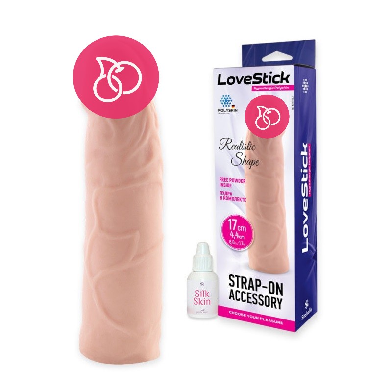 Насадка для страпона «LoveStick», 15 см