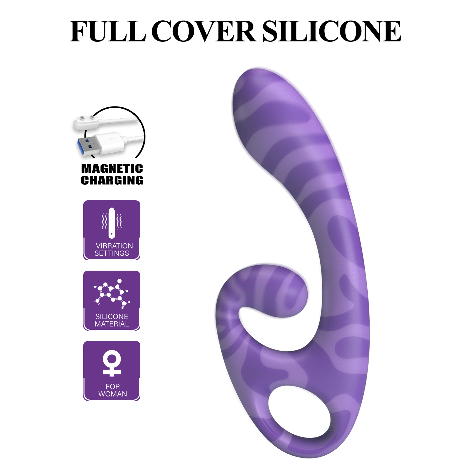 Вибромассажёр для клиторальной стимуляции Sumner, фиолетовый