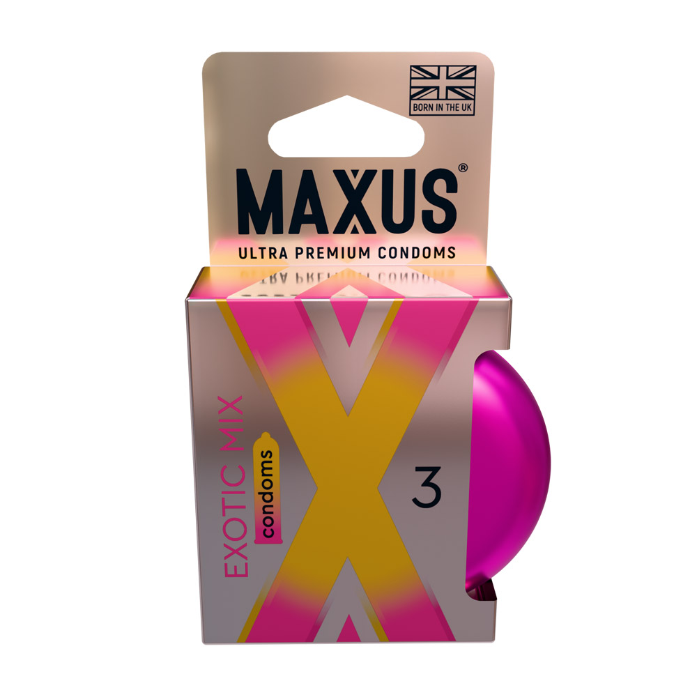 Ароматизированные презервативы «MAXUS Exotic Mix», 3 шт