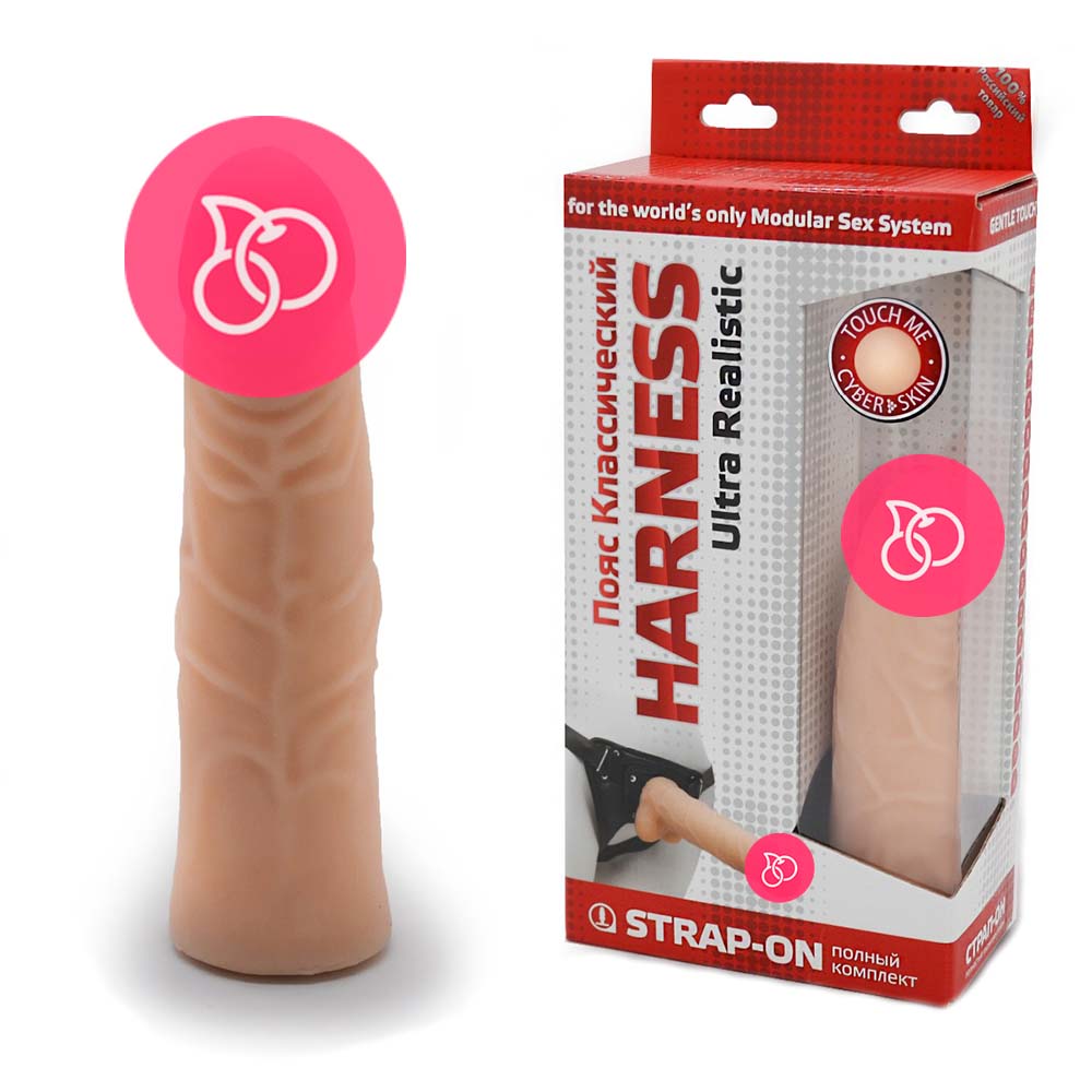 Фаллоимитатор классический «Strap-On Harness Ultra Realistic»
