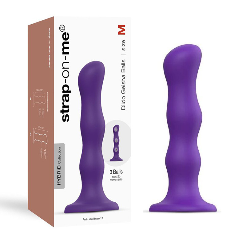 Фаллоимитатор-насадка «STRAP-ON-ME Geisha Balls», размер M