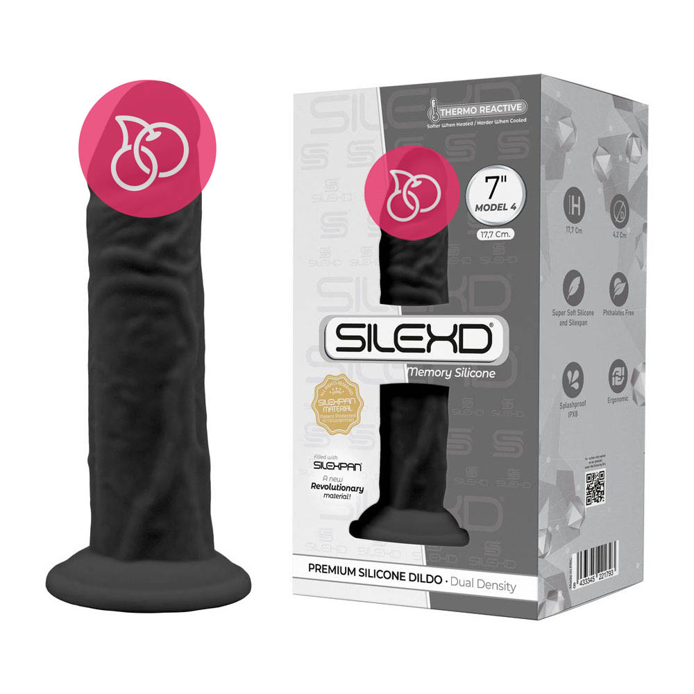 Фаллоимитатор на присоске «SileXD Model 4» 7", черный