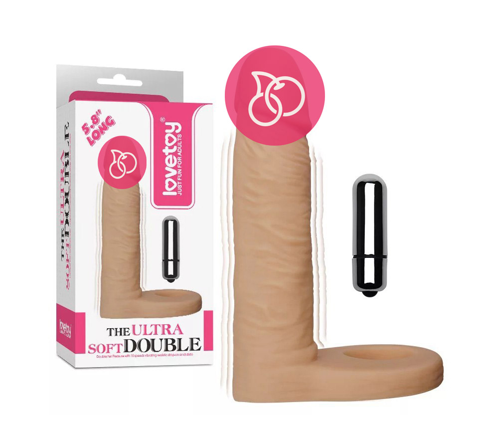 Насадка для двойного проникновения с вибрацией «The Ultra Soft Double»