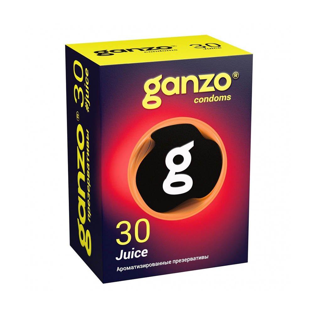 Презервативы «Ganzo Juice» ароматизированные, №30