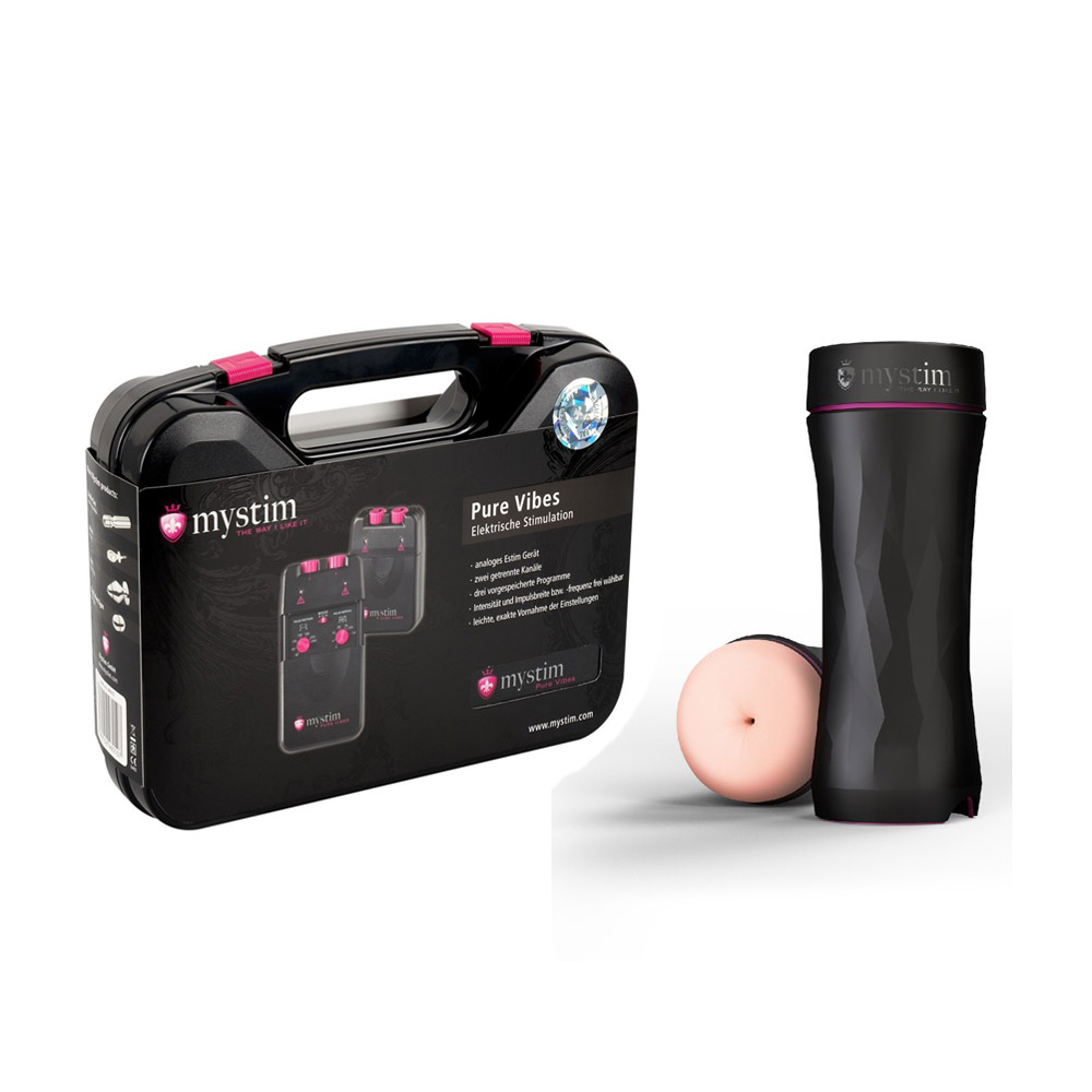 Набор из мастурбатора «Opus E Anus» и источника импульсов «Pure Vibes»