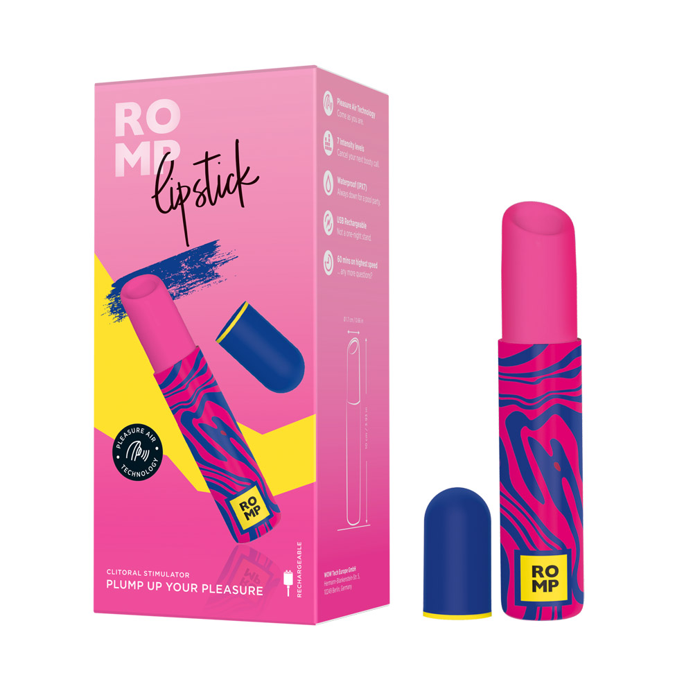Бесконтактный стимулятор клитора «Romp Lipstick»