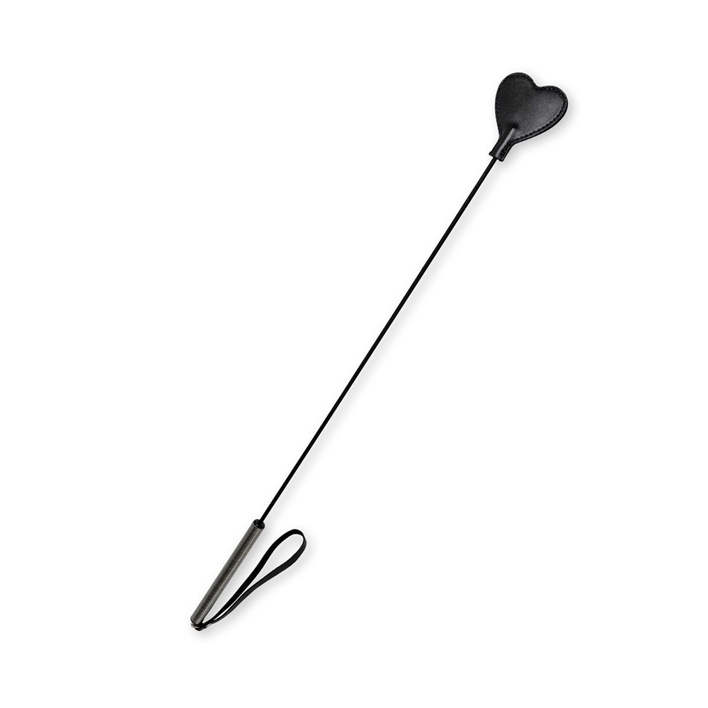 Стек с бронзовой ручкой и черным сердечком, 75 см