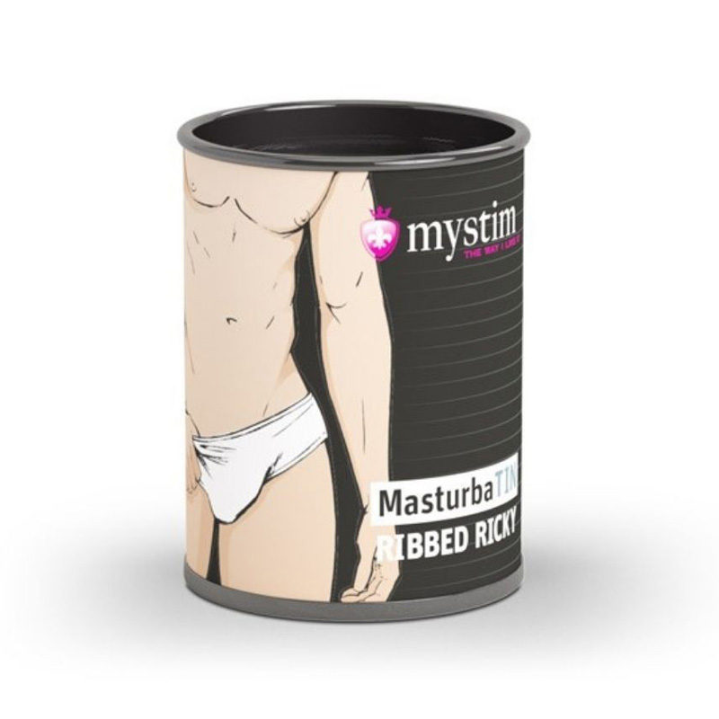 Мини-мастурбатор «Mystim MasturbaTIN Ribbed Ricky - Lemalla»