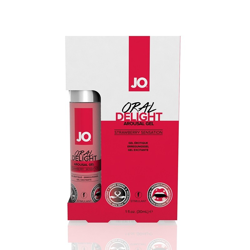 Гель для оральных ласк «Oral Delight JO Strawberry» клубничный, 30 мл
