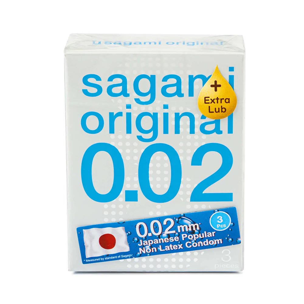 Полиуретановые презервативы «SAGAMI Original 0.02 EXTRA LUB» №3