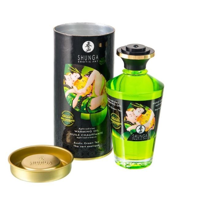 Съедобное массажное масло «Exotic Green Tea», 100 мл