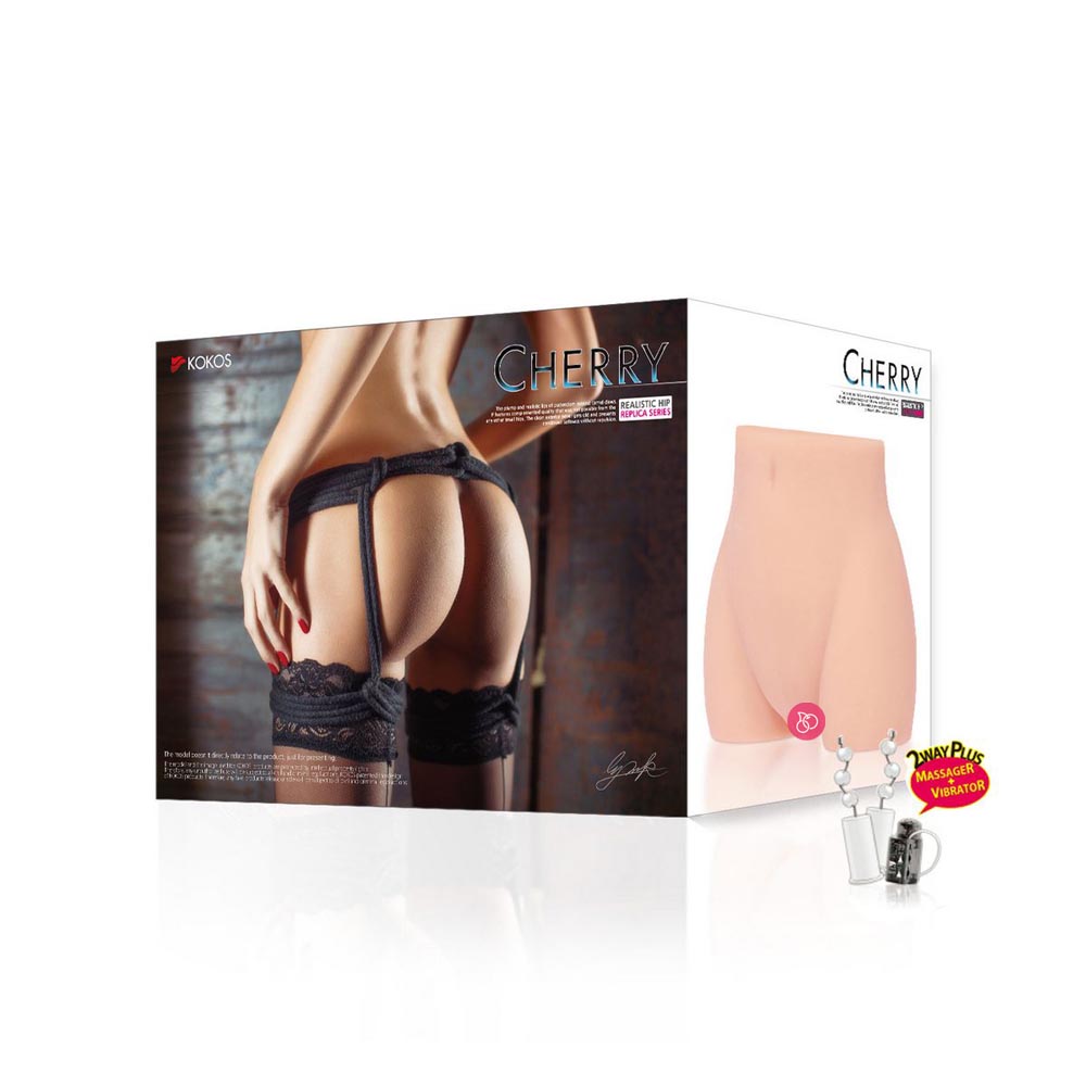 Мастурбатор-полуторс «Cherry +» с вибрацией и ротацией