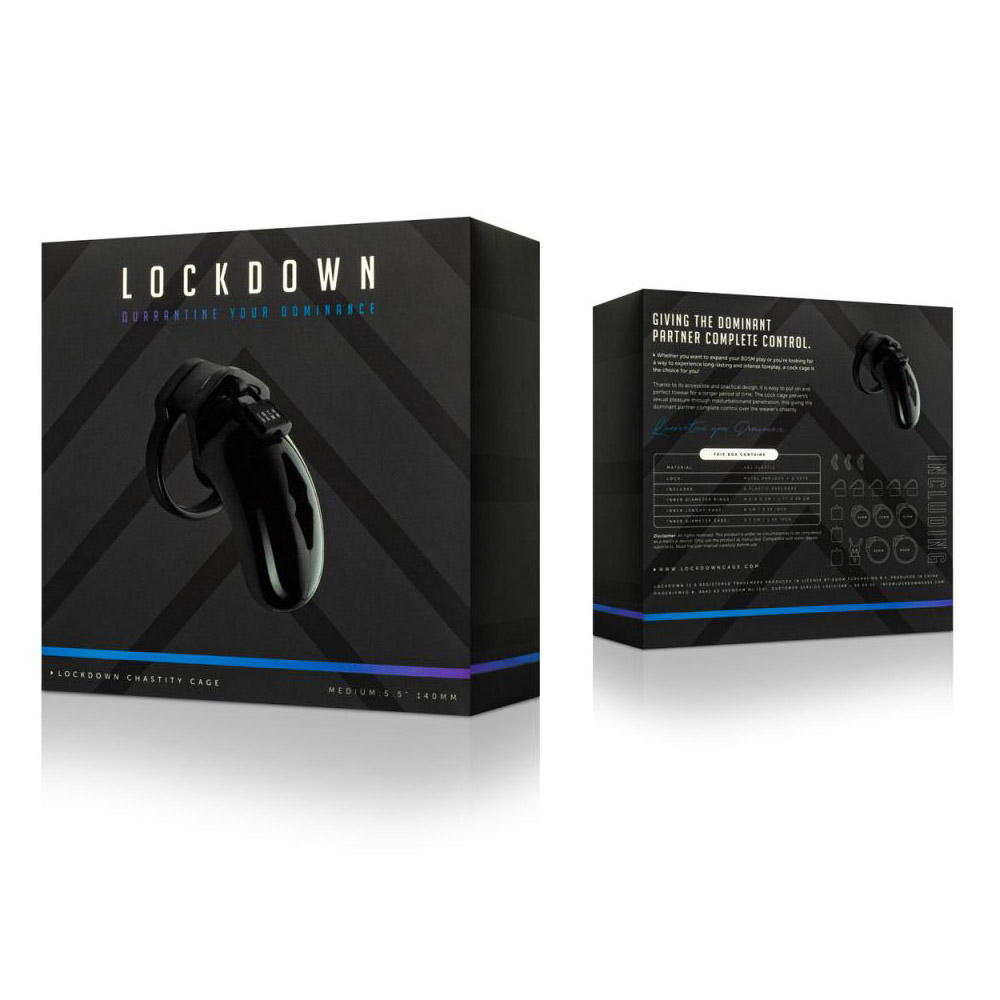 Пояс верности «Lockdown» средний, черный