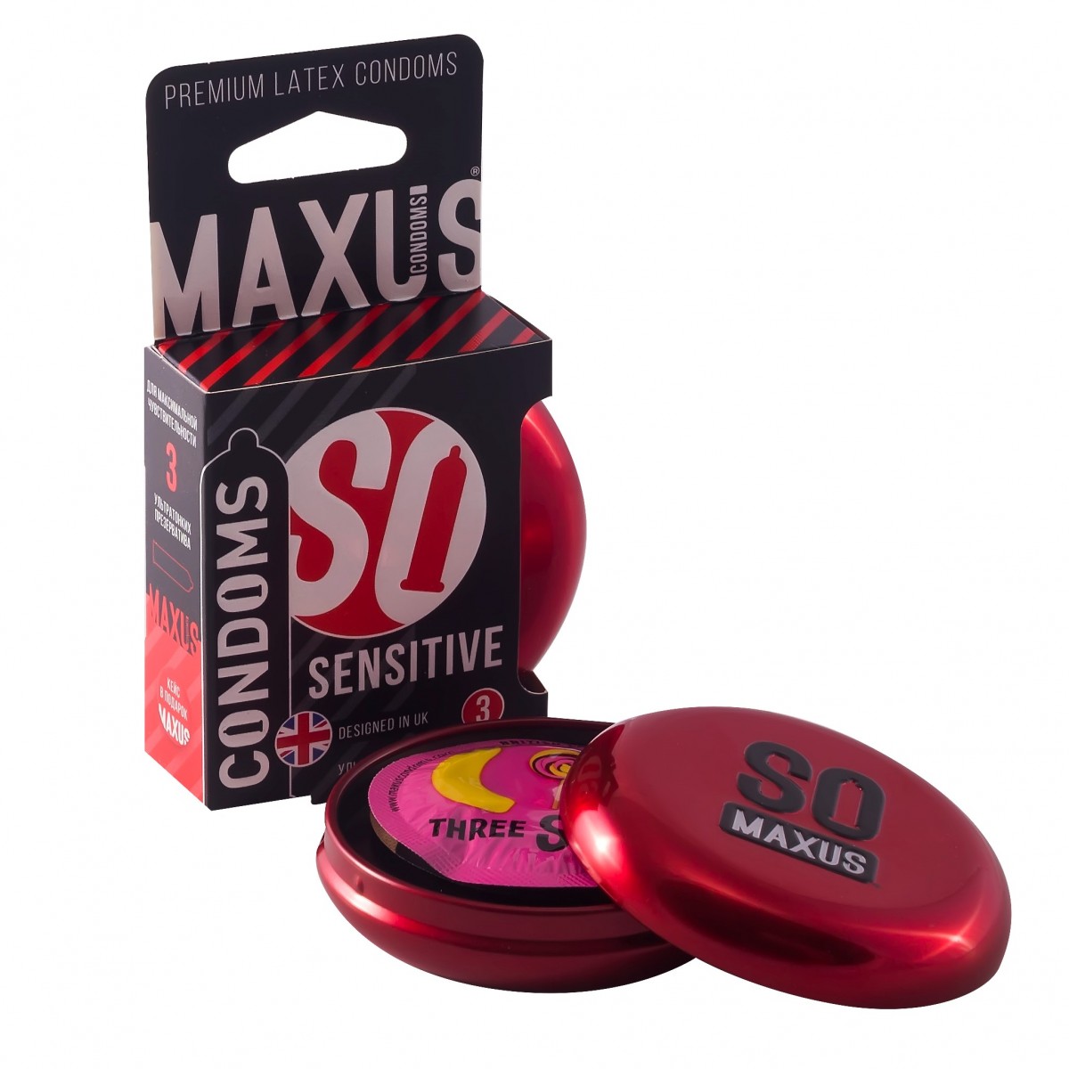 Презервативы «MAXUS Sensitive/Ultra Thin» ультратонкие, 3 шт