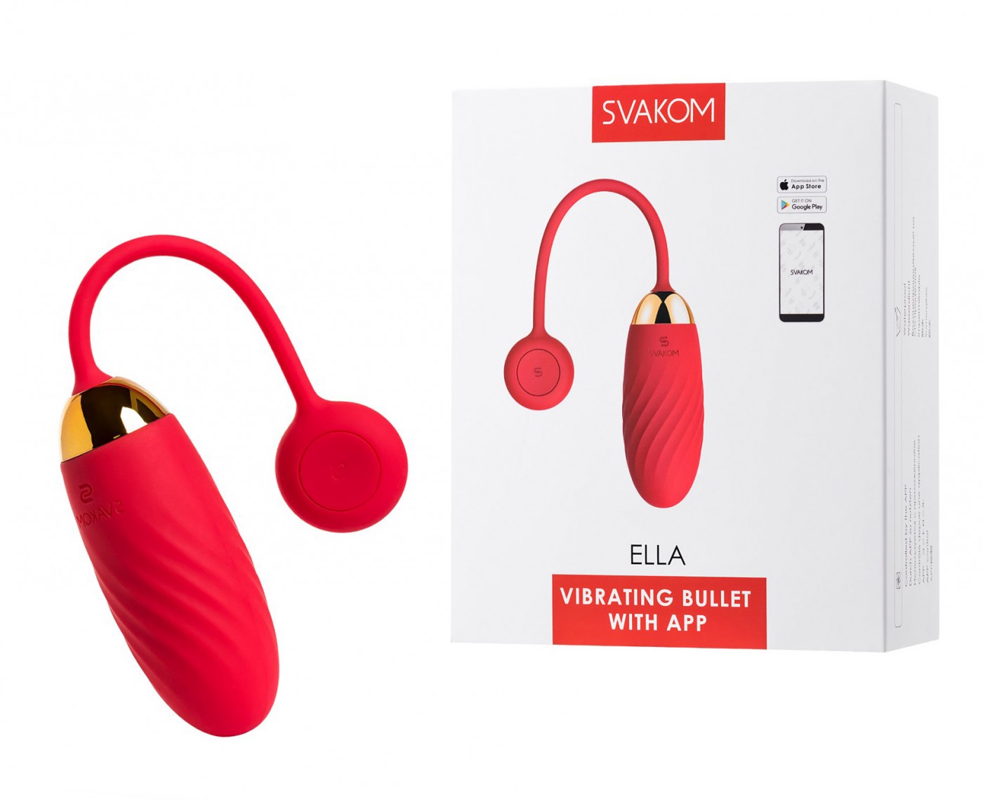 Интеллектуальное виброяйцо «Ella» с управлением через приложение