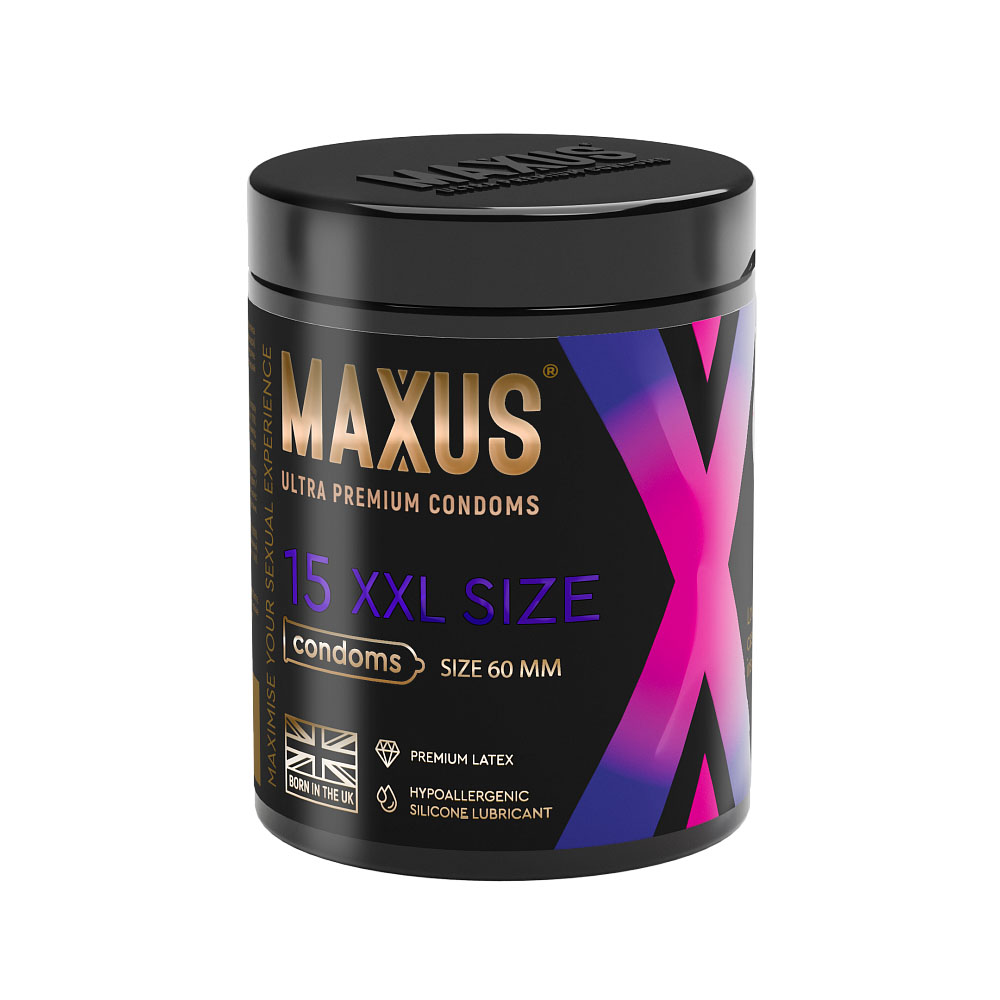 Увеличенные презервативы «MAXUS XXL», 15 шт