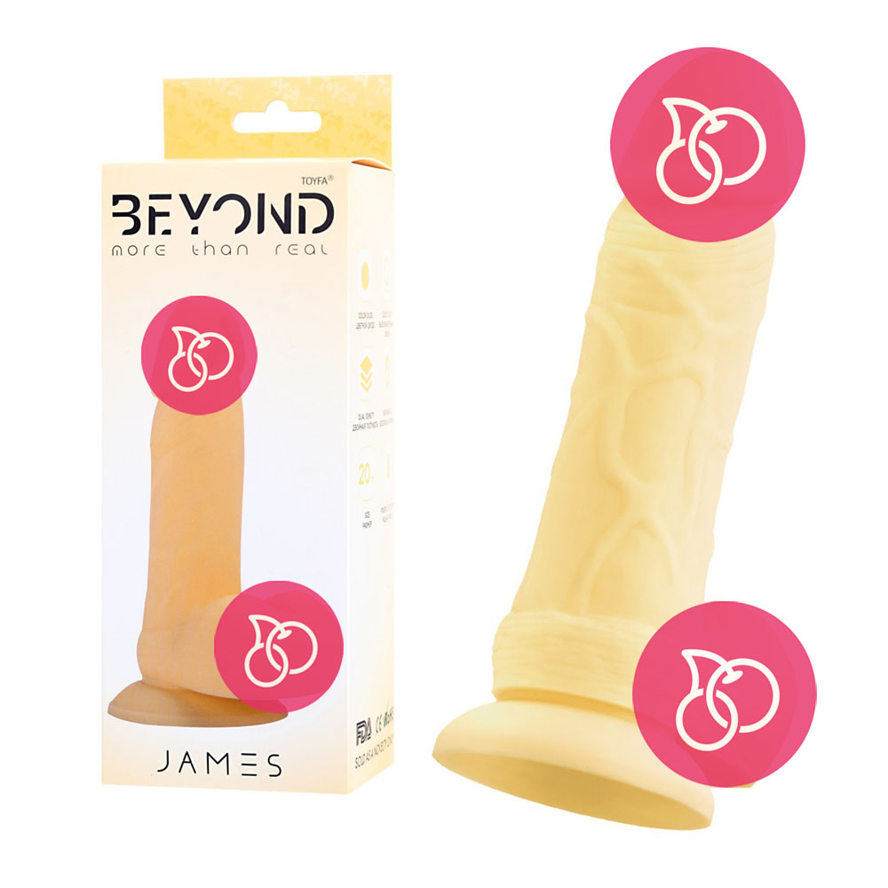Цветной реалистичный фаллоимитатор «Beyond James»