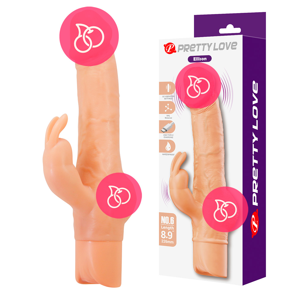 Реалистичный вибратор-кролик Ellison Rabbit Pro