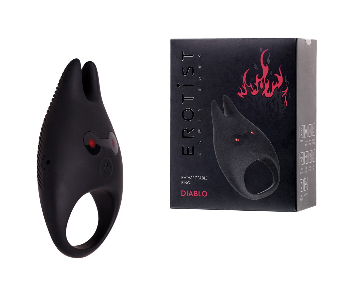 Эрекционное вибпркольцо "Erotist Diablo"