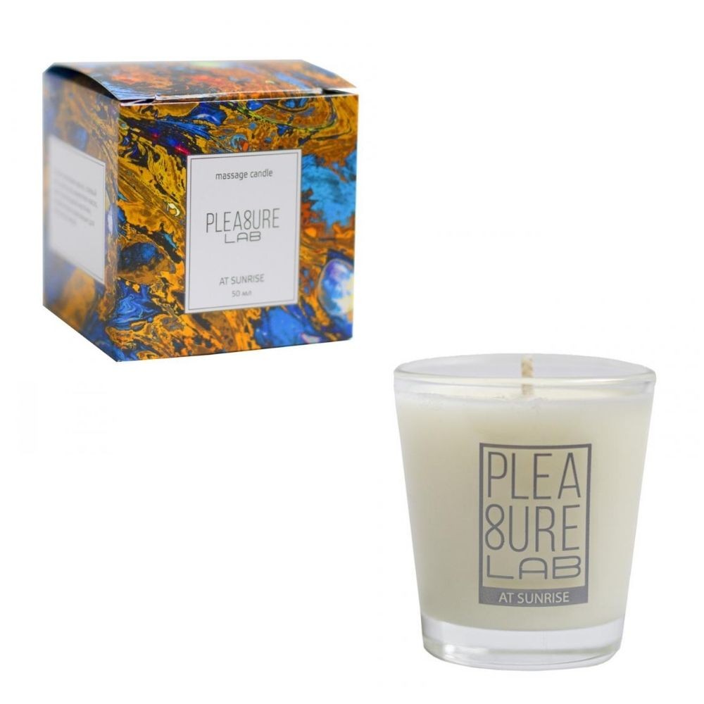 Массажная свеча «At Sunrise» с ароматом какао и табака, 50 мл