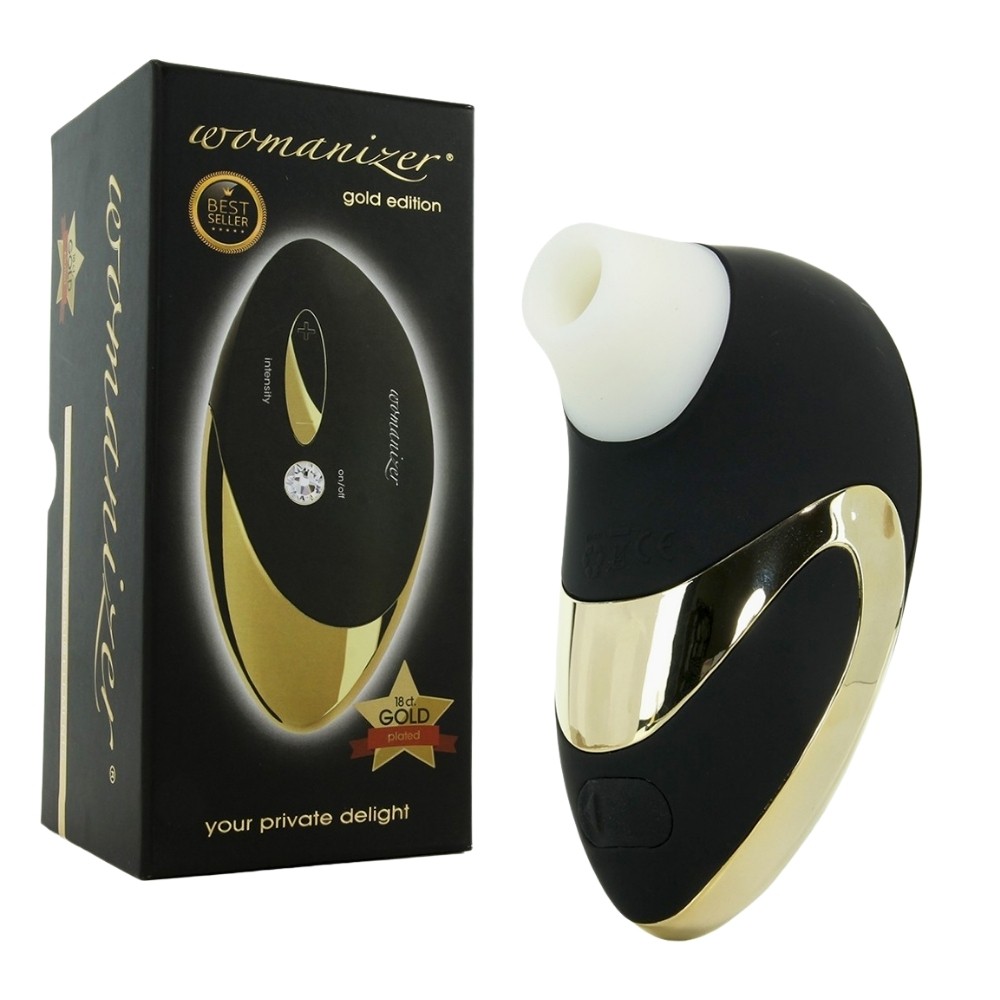 Бесконтактный клиторальный стимулятор «Womanizer Pro» золотой