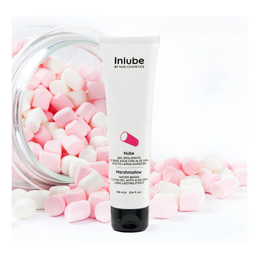 Лубрикант на водной основе «Inlube Marshmallow» со вкусом зефирок, 100 мл