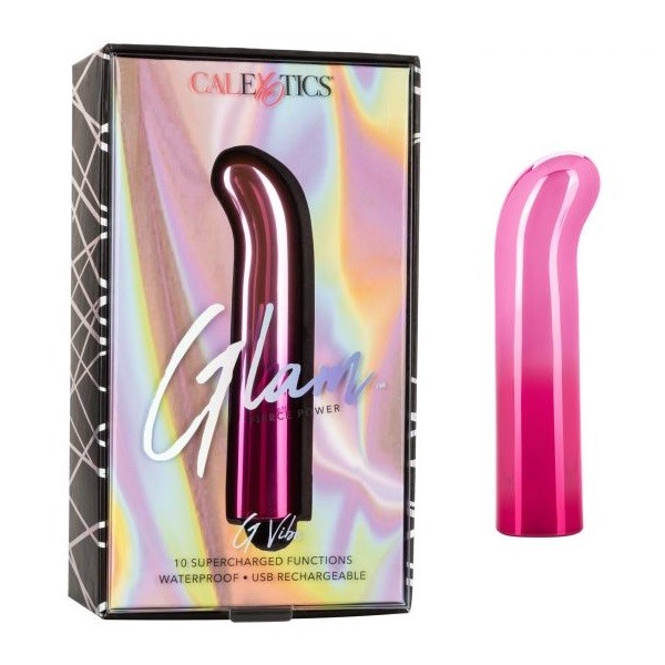 Мини-вибромассажер «Glam» с изогнутой головкой