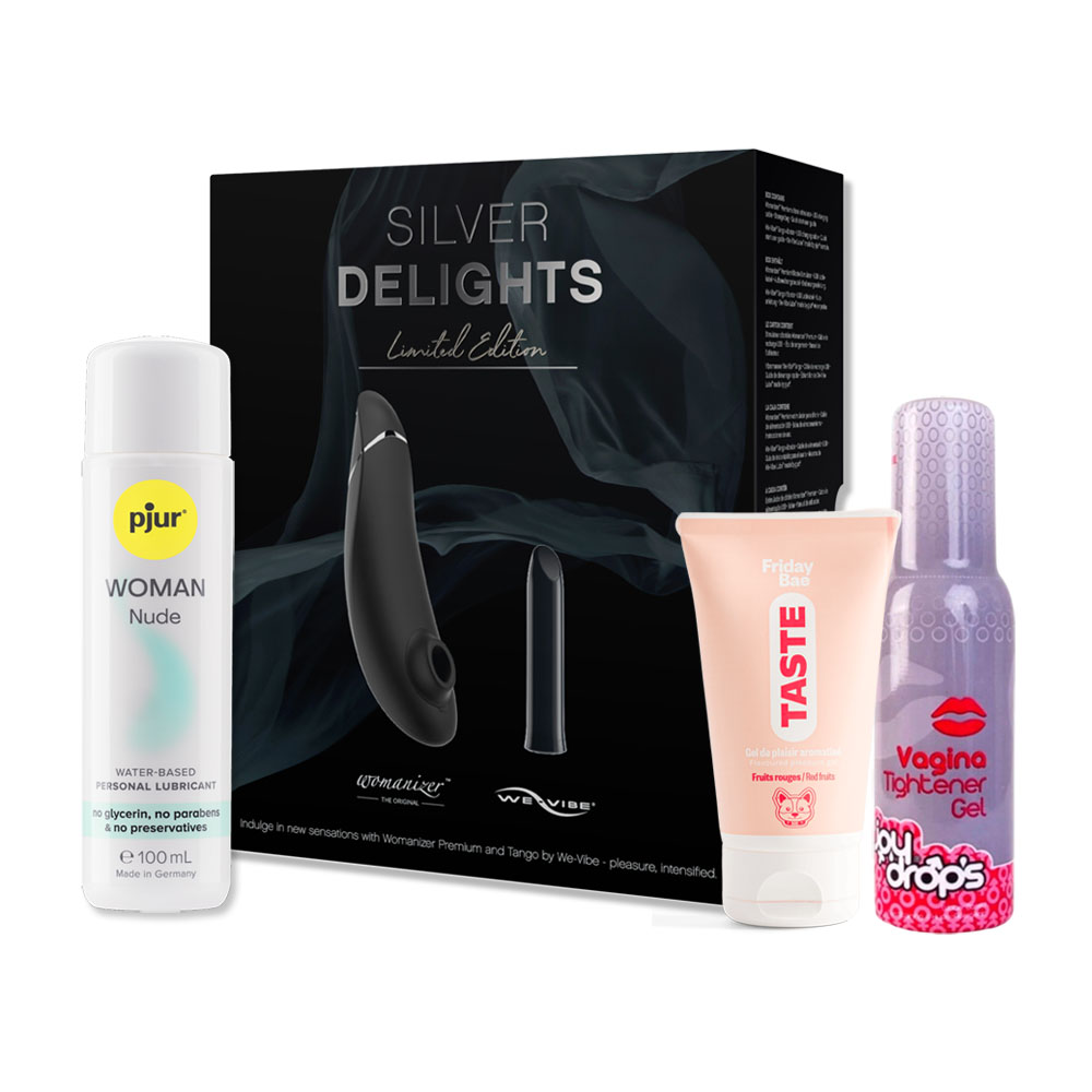 Подарочный набор с «Silver Delight: Womanizer Premium & We-Vibe Tango»