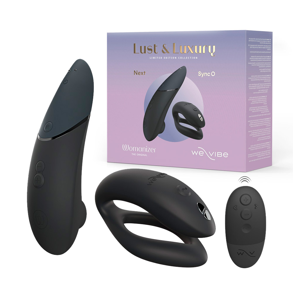 Набор «Lust & Luxury: Womanizer Next and We-Vibe Sync O», черный