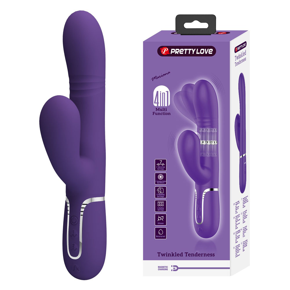 Многофункциональный вибратор-кролик 4 в 1«Mariana»
