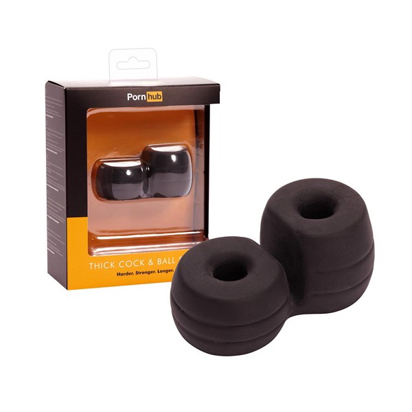 Двойное кольцо для пениса «PornHub»