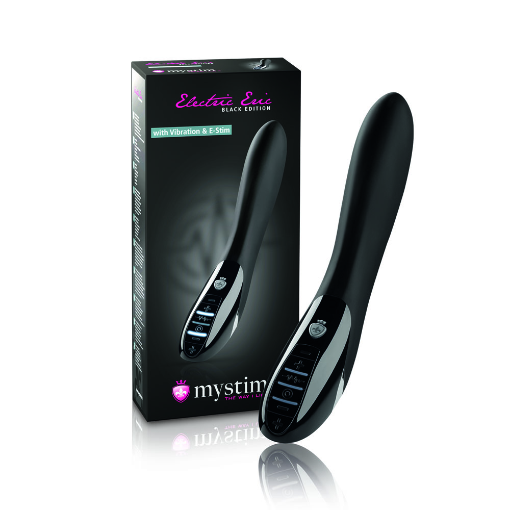 Вибромассажер «Mystim Electric Eric» с электростимуляцией, черный