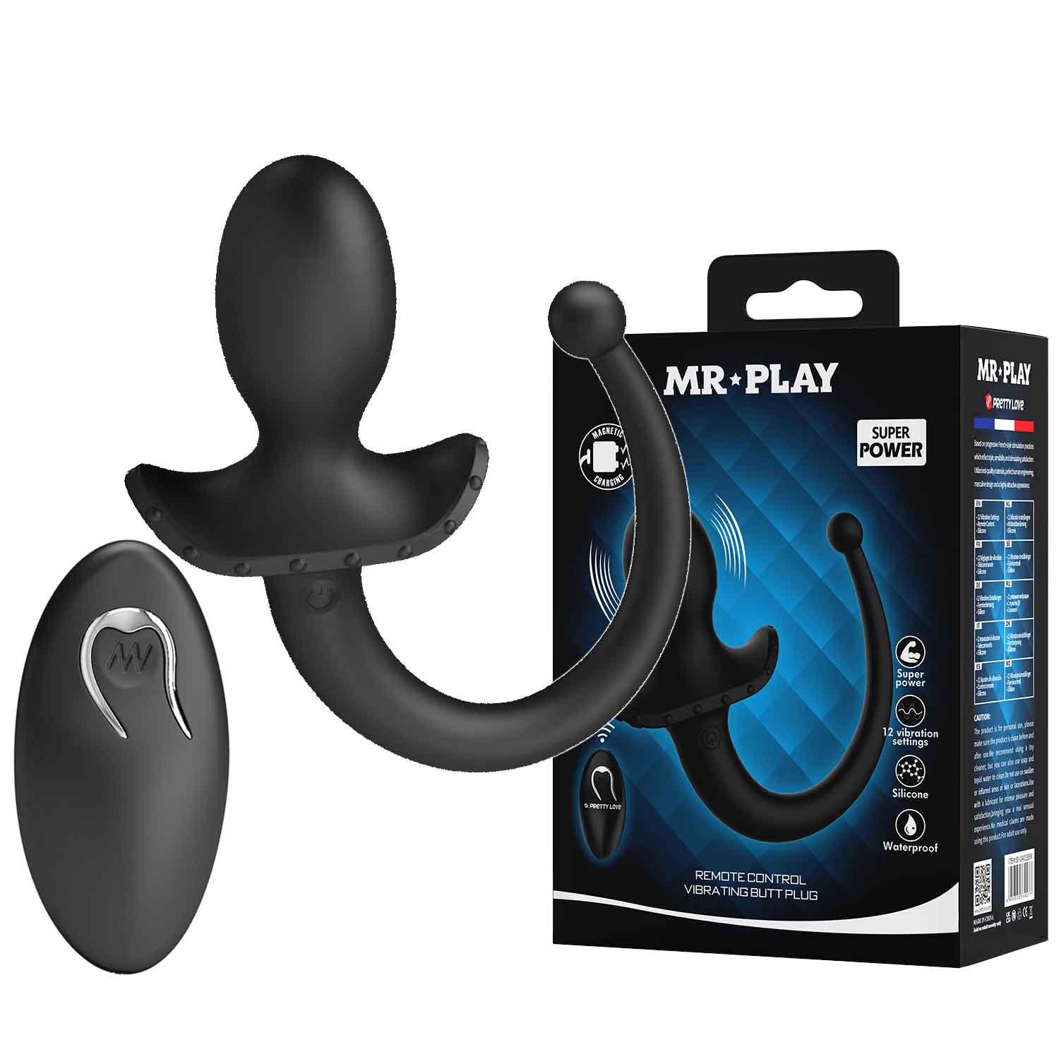 Анальная вибропробка «Mr.Play» с хвостом