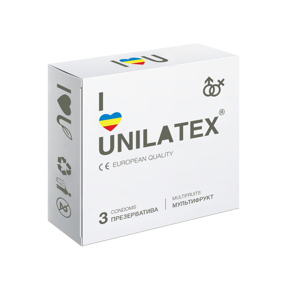 Презервативы UNILATEX Multifruit мультифрукт 3 шт.