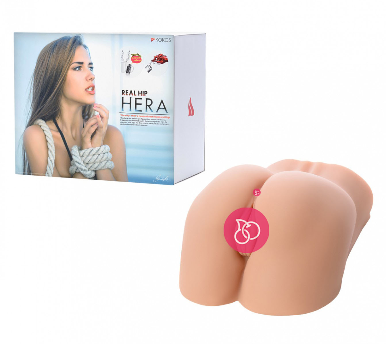 Реалистичный мастурбатор «Hera» с вибрацией и ротацией