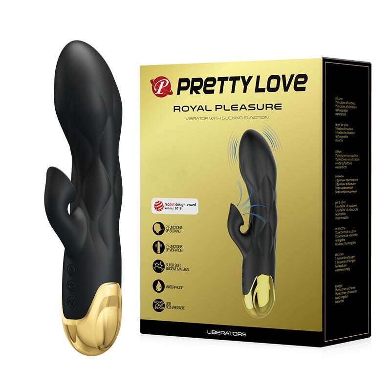 Вибромассажер с вакуумной стимуляцией клитора «PrettyLove Liberators»