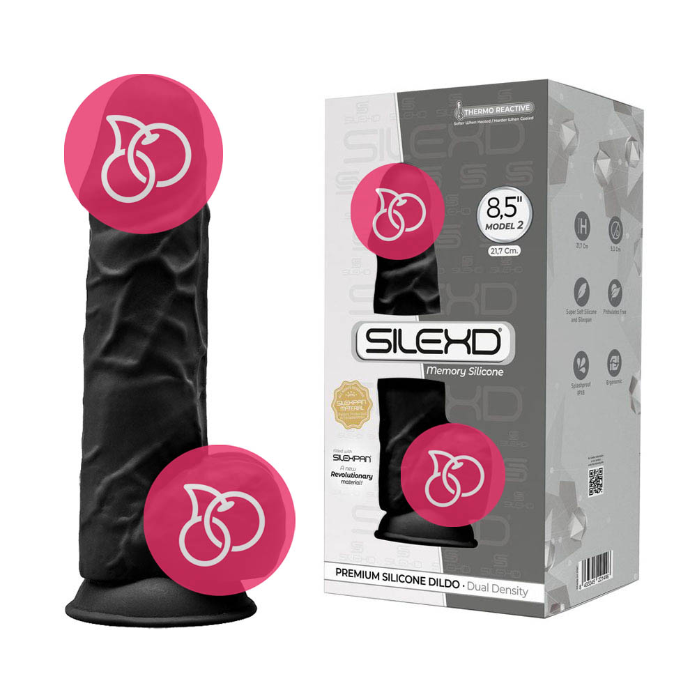 Фаллоимитатор на присоске «SileXD Model 2» 8,5", черный