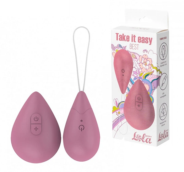 Виброяйцо на пульте управления «Take it Easy Best Pink»