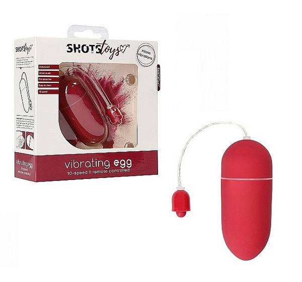 Виброяйцо «Vibrating Egg», красное