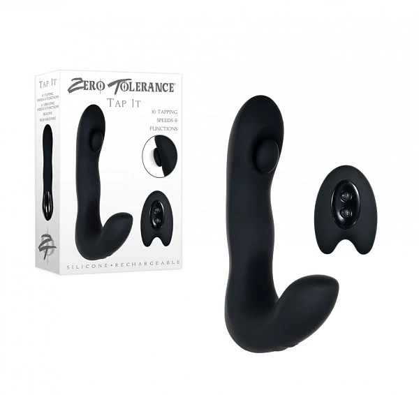 Анальный вибростимулятор «Zero Tolerance» c пультом