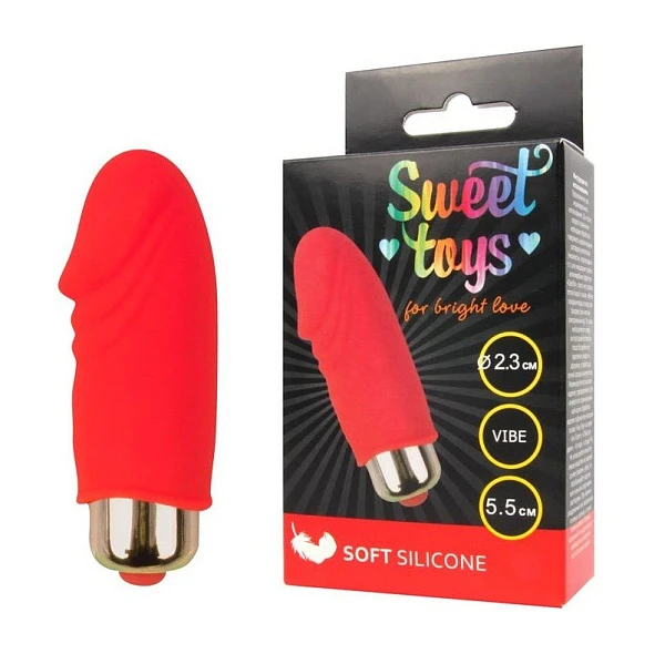 Миниатюрный вибромассажер «Sweet Toys L55»