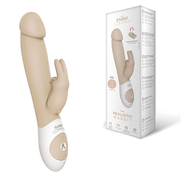 Вибратор с реалистичной головкой «The Realistic Rabbit»