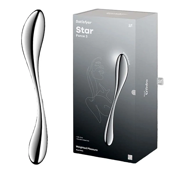 Двусторонний стимулятор «Star Force 3» из металла