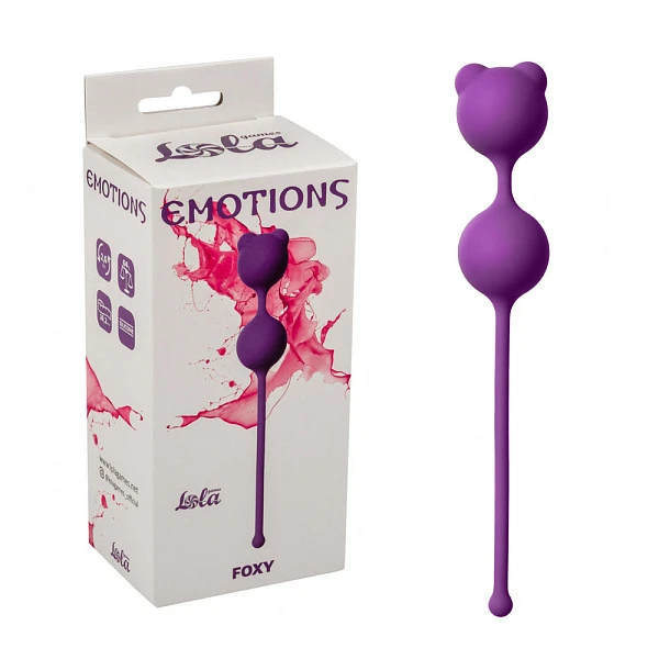 Вагинальные шарики «Emotions Foxy», фиолетовые