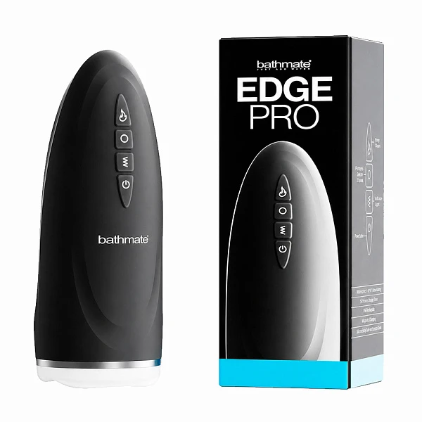 Мастурбатор «Edge Pro» с вибрацией и нагревом, черный