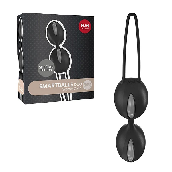Вагинальные шарики «Smartballs Duo», черные