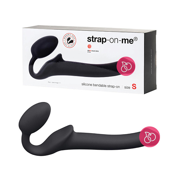 Безремневой стимулятор «STRAP-ON-ME», размер S, черный