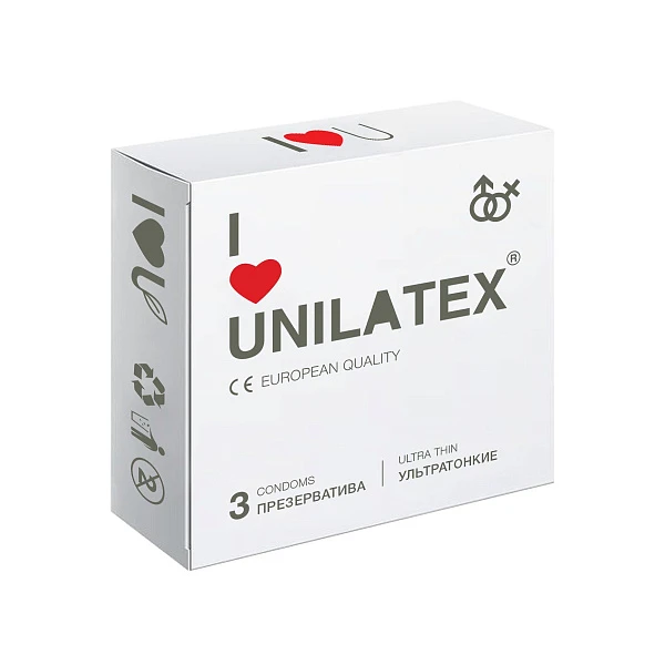 Презервативы «UNILATEX Ultrathin» ультратонкие №3